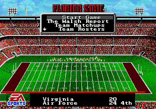Bill Walsh College Football screenshot 5 for Sega Genesis